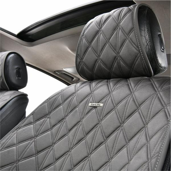 Купити Преміум накидки для передніх сидінь CarLife Nitro, grey 2шт