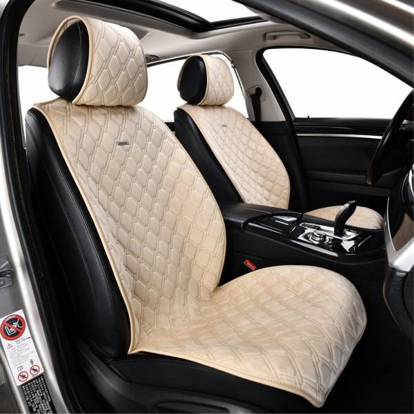 Купить Преміум накидки для передніх сидінь CarLife Turbo, biege 2шт
