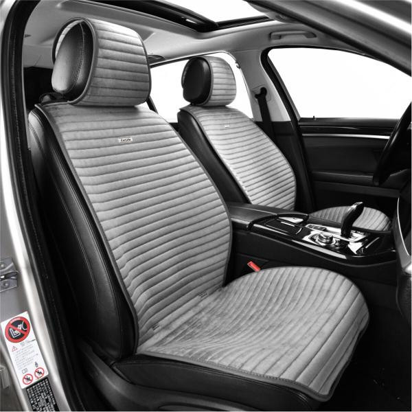 Купити Преміум накидки для передніх сидінь CarLife Sport, grey 2шт