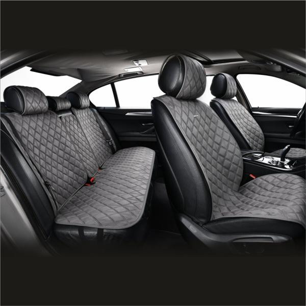 Купити Комплект преміум накидок для сидінь CarLife Nitro, grey