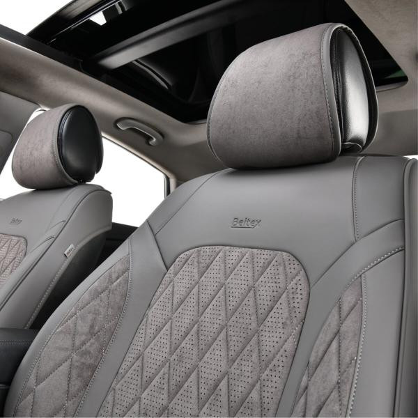 Купити Комплект, 3D чохли для передніх сидінь Beltex Malibu, grey 2шт