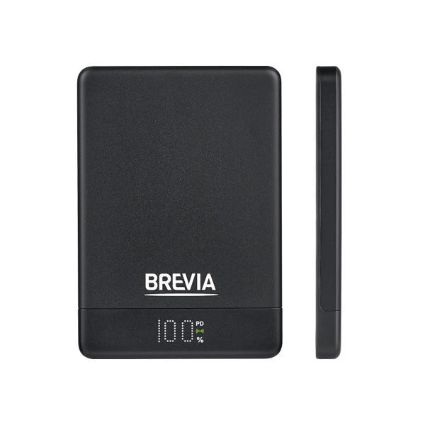 Купить Повербанк (Power Bank) Brevia ePower 5000mAh MagSafe SuperSlim PD20W, Qі15W LCD чорний