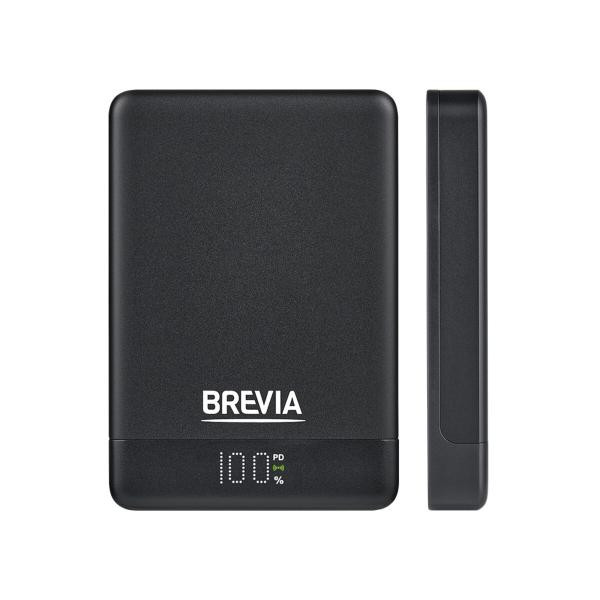 Купить Повербанк (Power Bank) Brevia ePower 10000mAh MagSafe SuperSlim PD20W, Qі15W LCD чорний