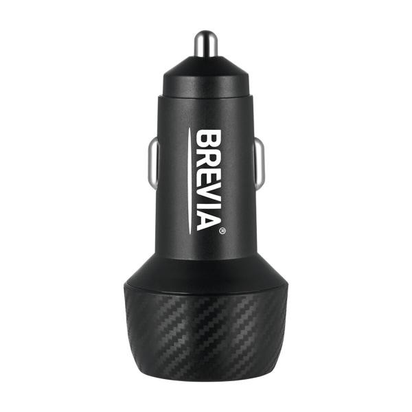 Купити Автомобільний зарядний пристрій Brevia ePower Dual Carbon 48W 1xUSB-C+1xUSB-A