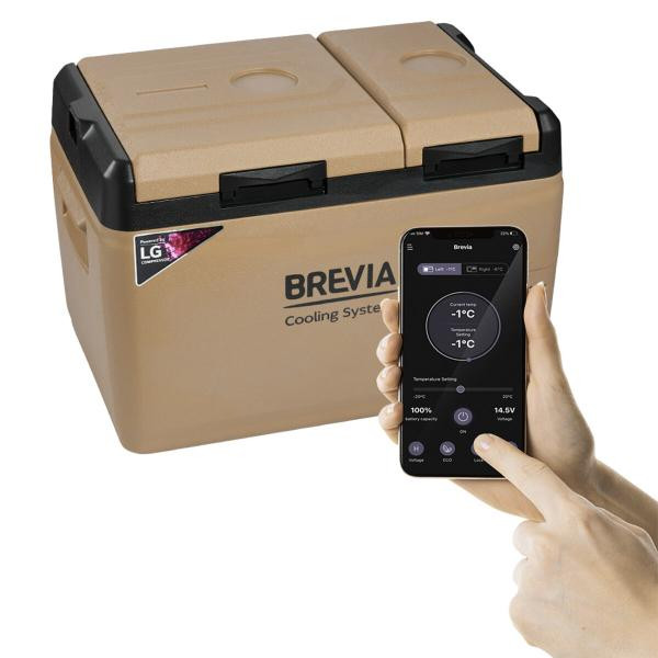 Купить Холодильник автомобільний Brevia 31л (компресор LG) двокамерний 23335