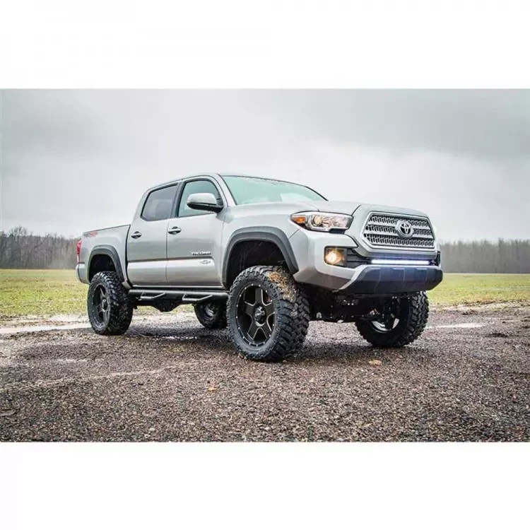 Buy Side steps Rough Country for Toyota Tacoma 05-18 Double Cab 6ft Bed