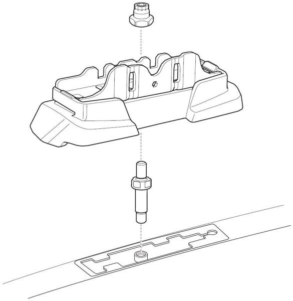 Купити Монтажный комплект Thule 7044 для Hyundai i30 (mkII)(hatch) 2011-2017; Kia Ceed (mkII)(hatch)(no glass roof) 2012-2018 (TH 187044)