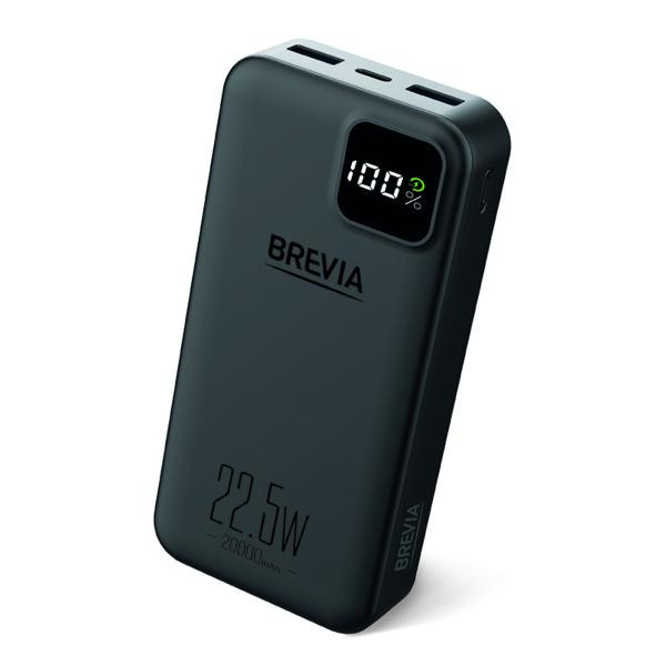 Купити Повербанк (Power Bank) Brevia 20000mAh 22,5W, Li-Pol, LCD чорний