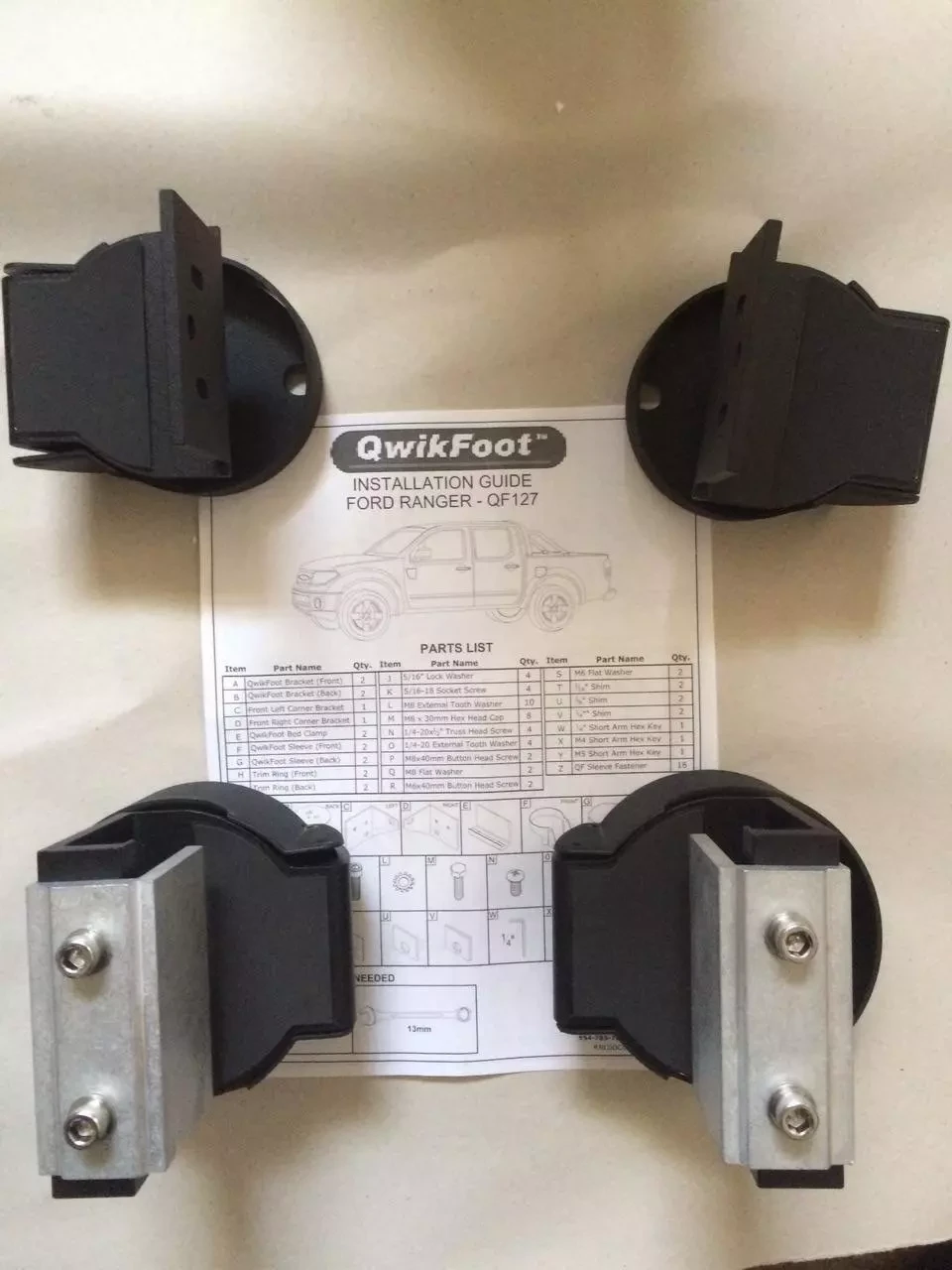 Buy Roll N Lock mounting under arcs for Ford Ranger