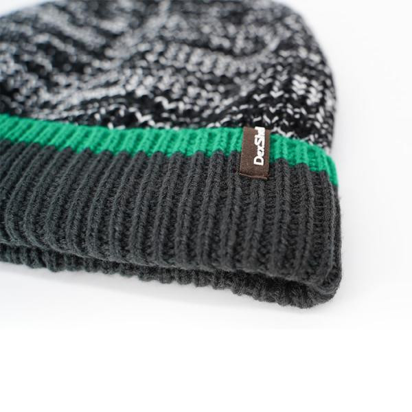 Buy DEXSHELL CUFFED BEANIE DEXSHELL CUFFED BEANIE, PR S/M (56-58 cm) black with green stripe