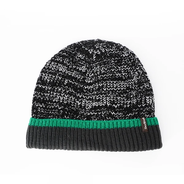 Buy DEXSHELL CUFFED BEANIE DEXSHELL CUFFED BEANIE, PR S/M (56-58 cm) black with green stripe
