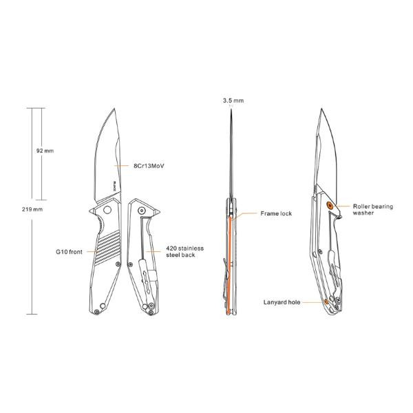 Купить Ніж складаний Ruike D191-B