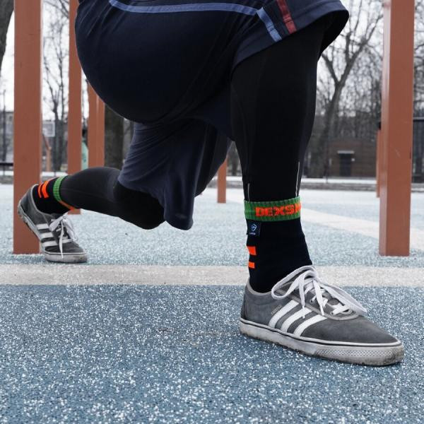 Buy Socks waterproof dexhell running, p-p xl, with orange stripes