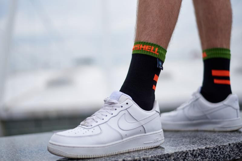 Buy Socks waterproof dexhell running, p-p xl, with orange stripes