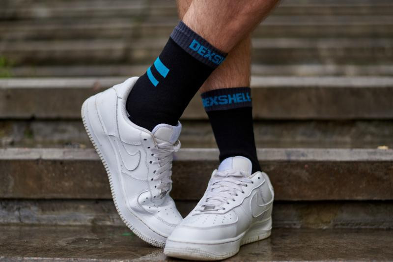 Buy Socks waterproof dexhell running, p-p s, with blue stripes