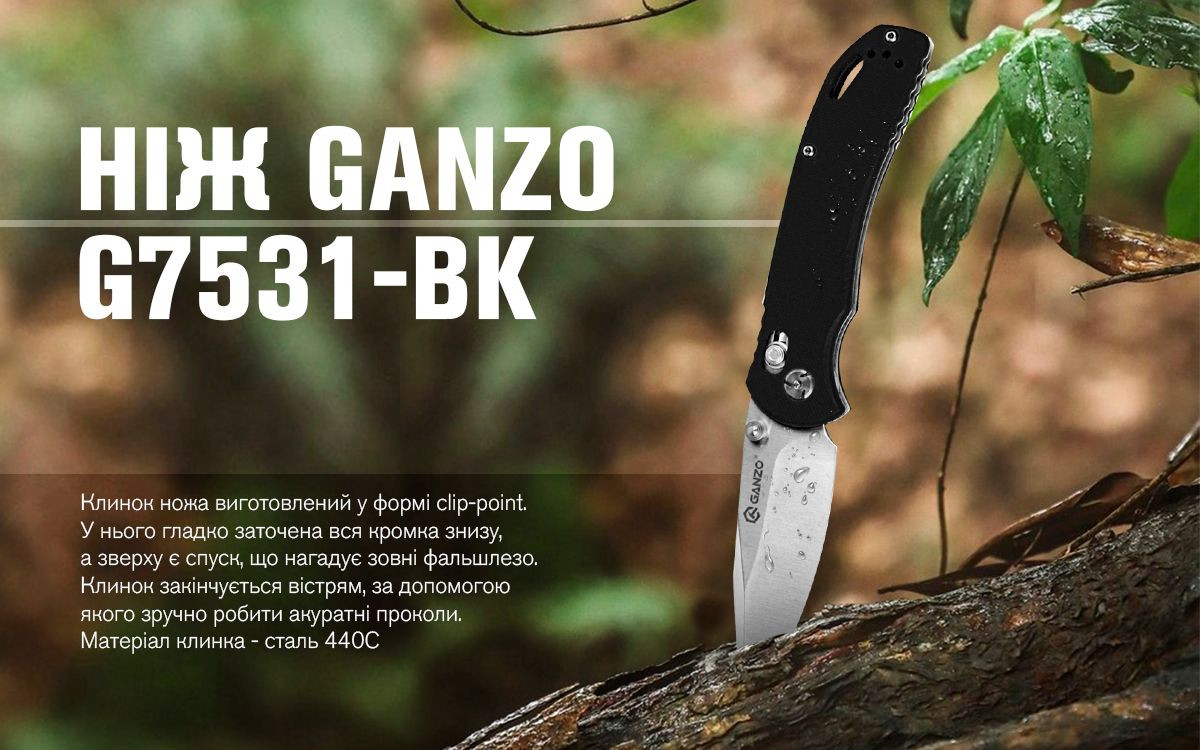 Buy Than a folding ganzo g7531-bk