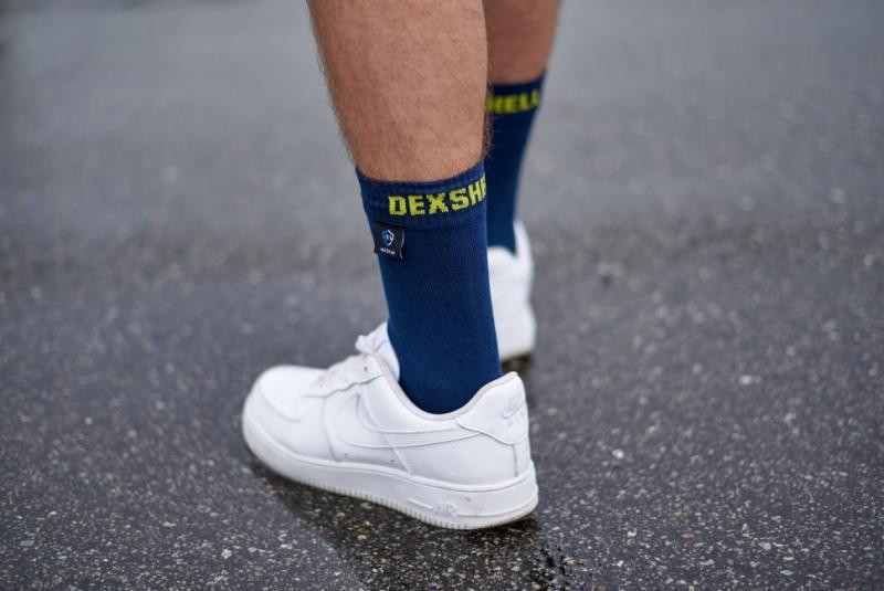 Buy Socks waterproof dexhell Ultra Thin Crew nl, P-P L, blue