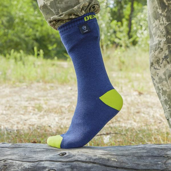 Buy Socks waterproof dexhell Ultra Thin Crew nl, P-P L, blue