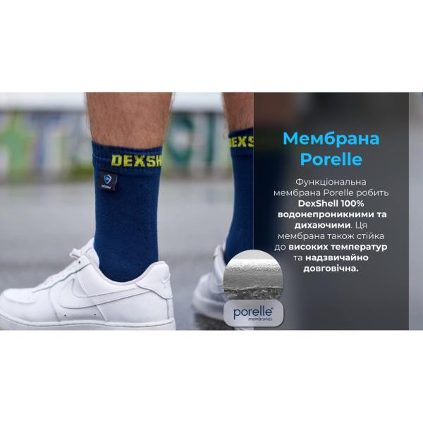 Buy Socks waterproof dexhell Ultra Thin Crew nl, p-p m, blue