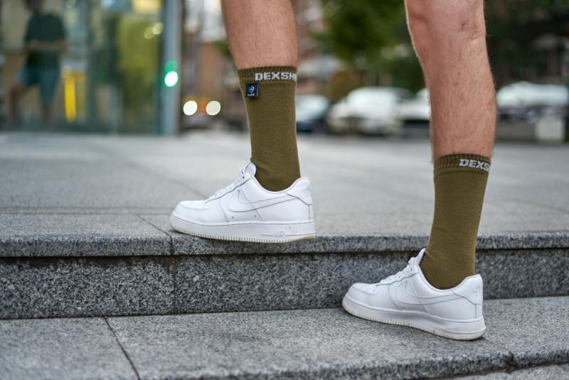Buy Socks waterproof dexhell Ultra Thin Crew OG, Rr M, khaki