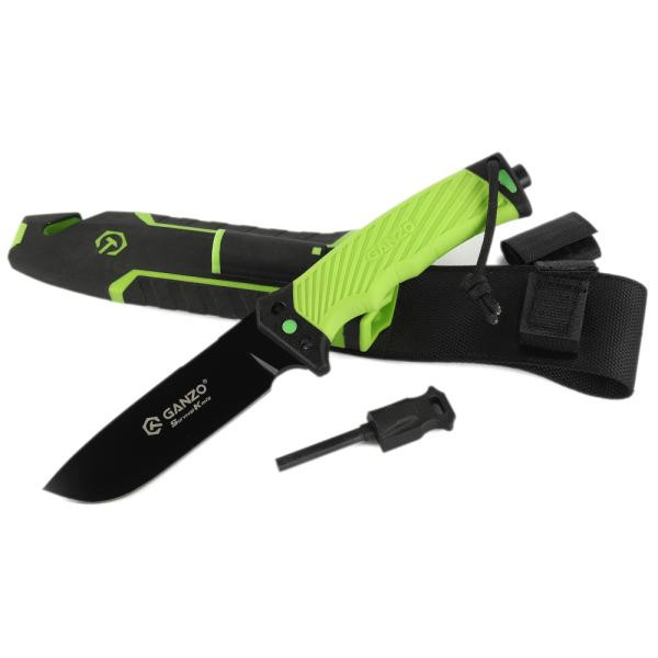 Buy Knife ganzo G8012V2-lg green (G8012V2-lg) with paracord