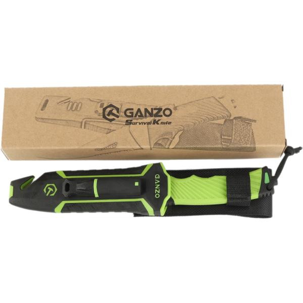 Buy Knife ganzo G8012V2-lg green (G8012V2-lg) with paracord