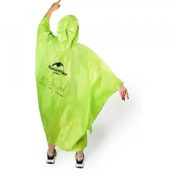 Купити Пончо-дощовик 3 в 1 Naturehike NH17D002-M, 210T, зелений