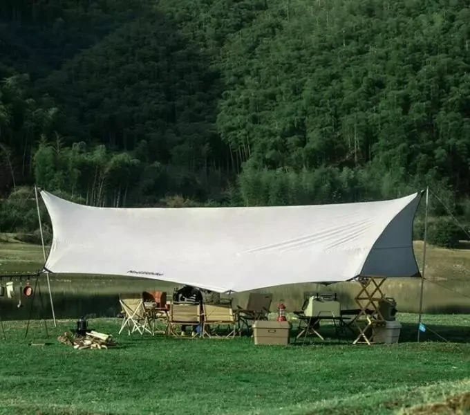 Buy Naturehike Moraine NH19TM004, 150D / Silver Coated, 680*576 cm, gray (with two racks)