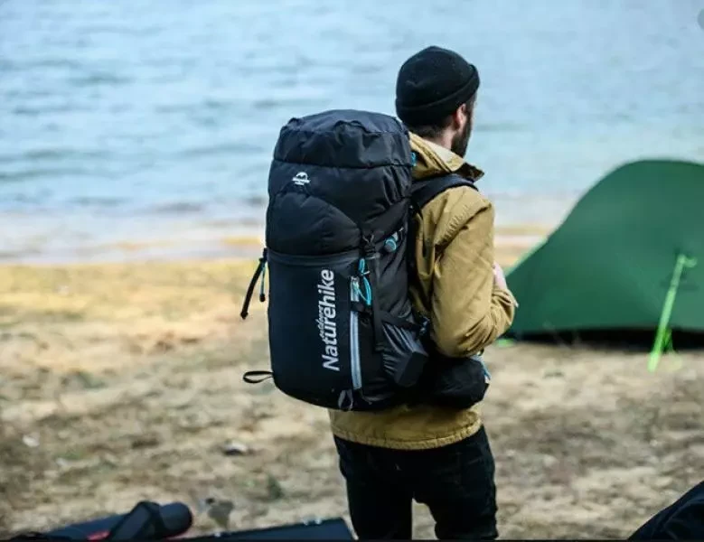 Купить Рюкзак туристичний Naturehike NH18Y045-Q, 45 л, чорний