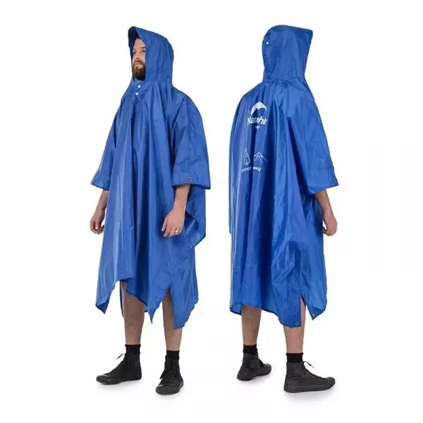 Buy Poncho-day-day 3 in 1 Naturehike NH17D002-M, 210T, Blue