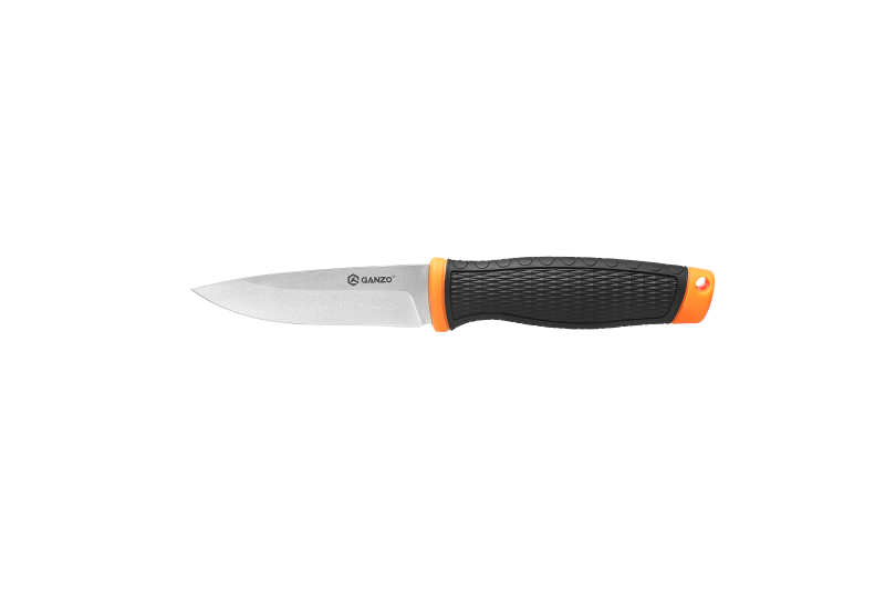 Buy Knife ganzo g806 -or orange with scissors