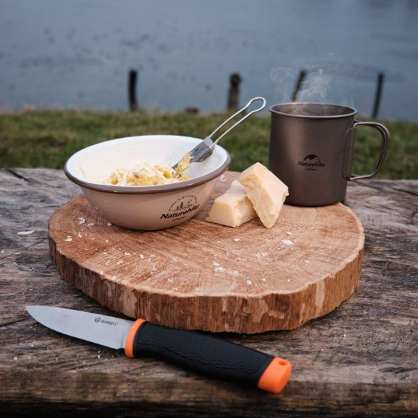 Buy Knife ganzo g806 -or orange with scissors