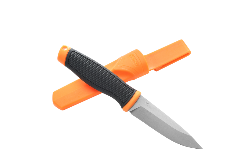 Buy Knife ganzo g806 -or orange with scissors