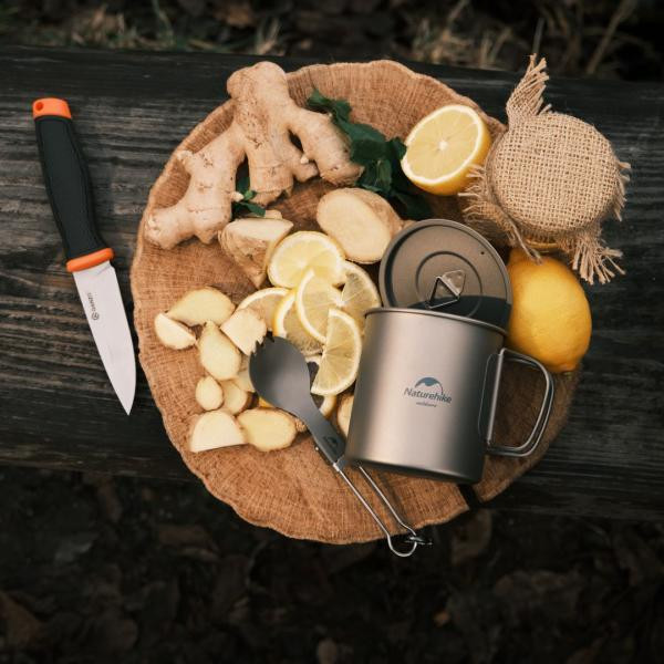 Buy Knife ganzo g806 -or orange with scissors