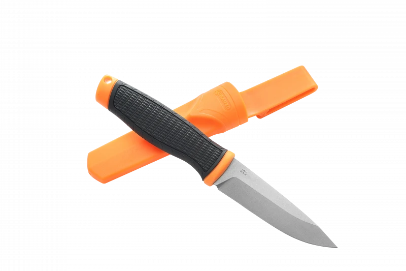 Buy Knife ganzo g806 -or orange with scissors