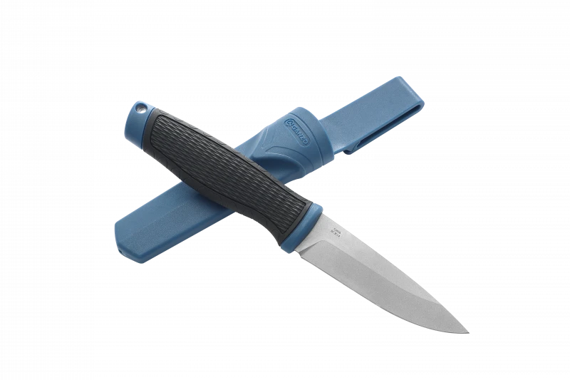 Buy Knife ganzo g806 -b blue with scissors