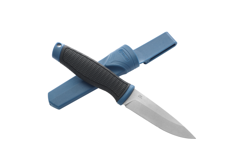 Buy Knife ganzo g806 -b blue with scissors