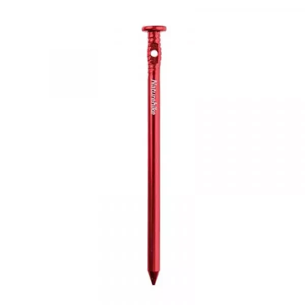 Купити Кілки алюмінієві ціліндричні Naturehike NH17D025-D, 15 см, червоні (6 шт)