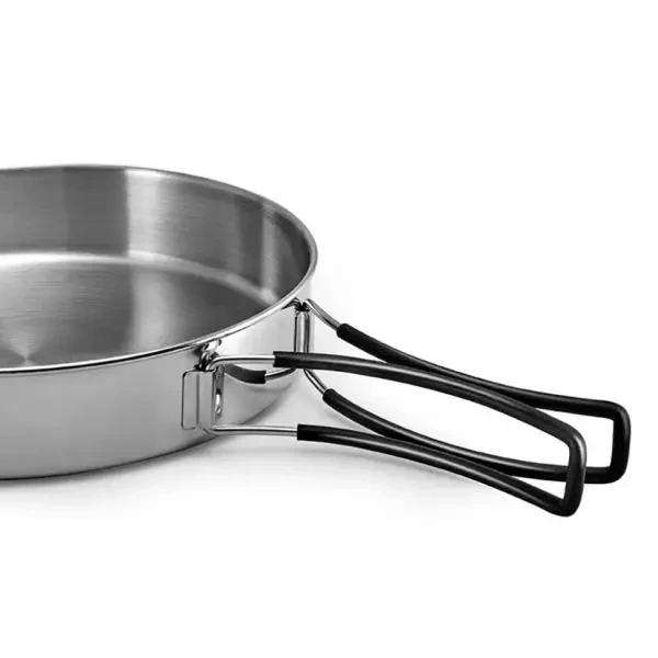 Buy Set of dishes (2 pots, pot, pan) Naturehike NH222CJ005, Stainless Steel