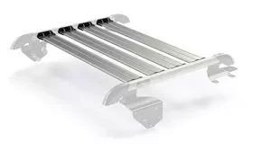 Buy The trunk on the roof of Nebo Roof Rack Cargo Slat Silver Teraflex Jeep Wrangler JK 2 Doors