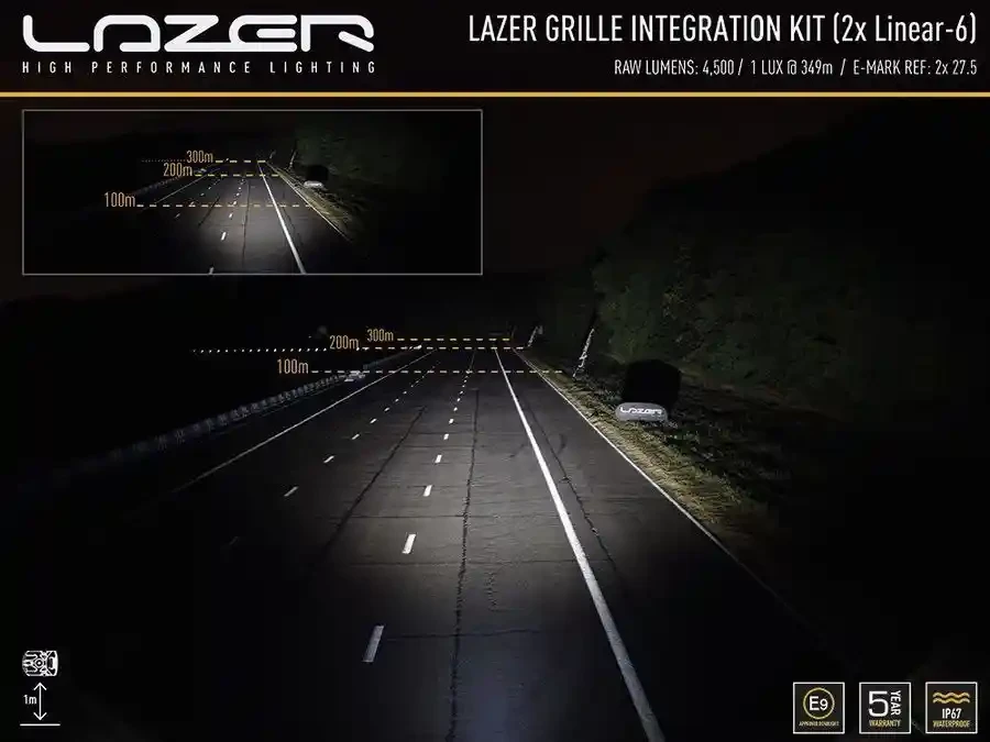 Buy Optics set on Toyota Hilux 2021+ Lazer Linear-6