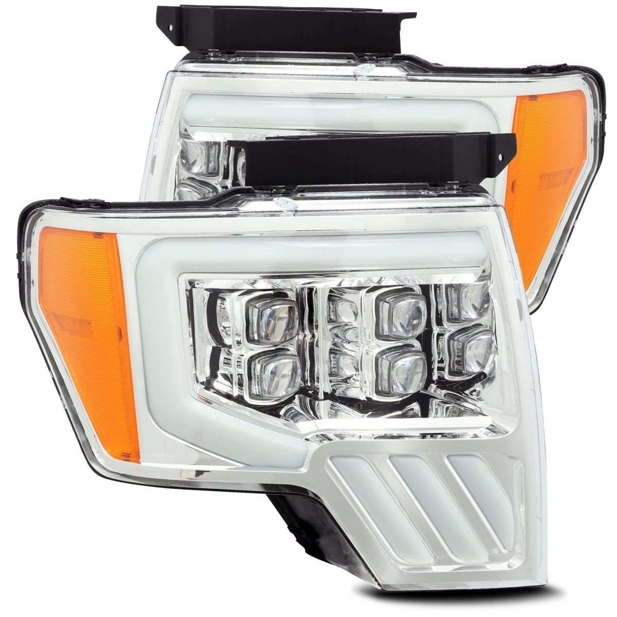 Buy Ford Ford F150 2009-2014 LED NOVA series Chrome Alpharex Axhl-FF09-PTS-PLD-C-A