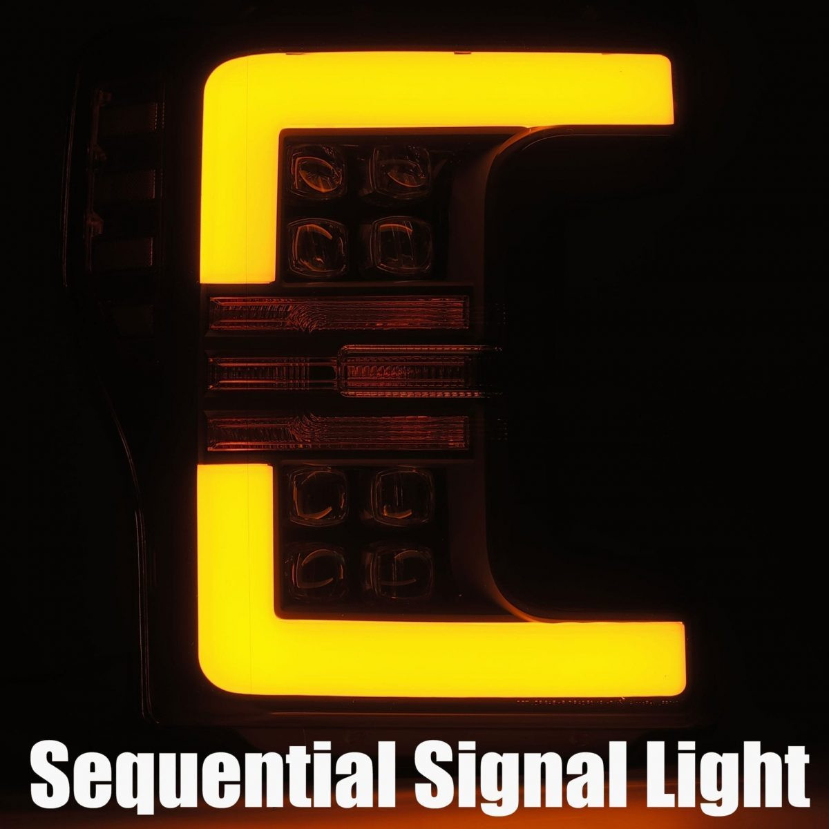 Buy Ford Super Duty 2017-2019 LED NOVA Series Carbon-Black Alpharex Axhl-Fd18-PPTS-LB-A