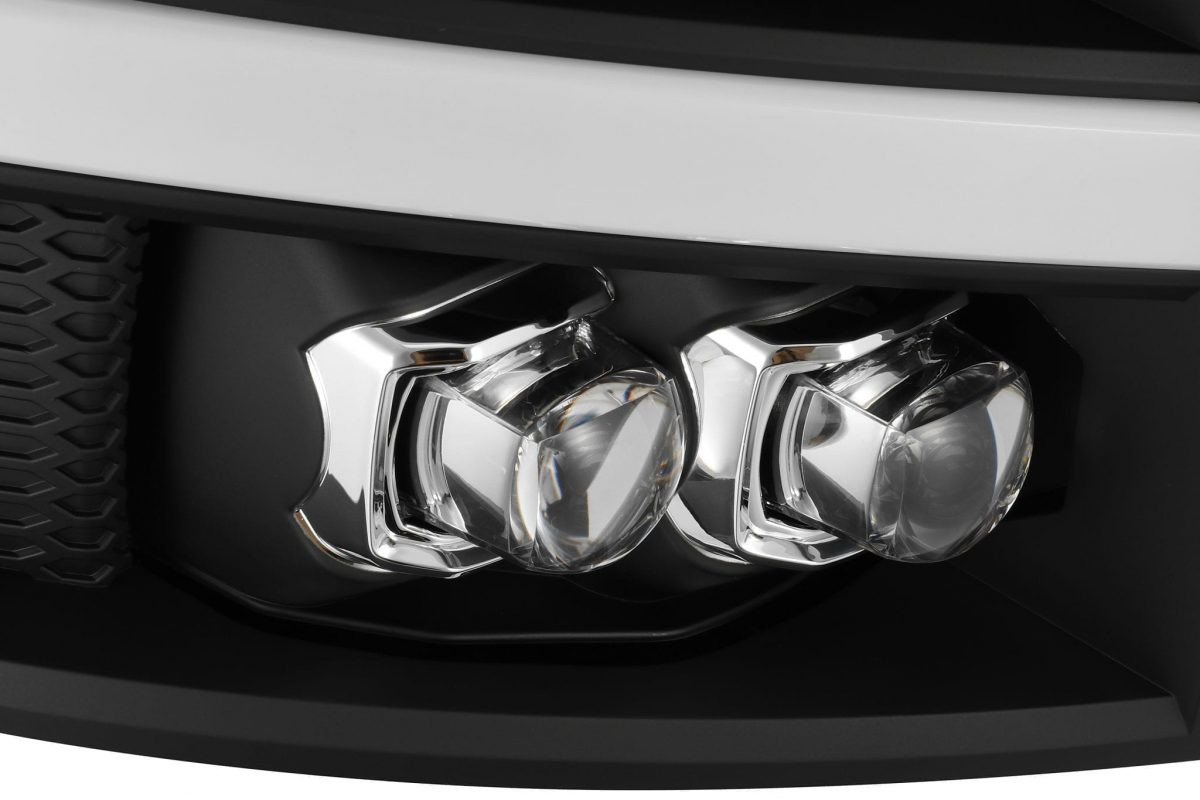 Buy Front headlights Chevrolet Silverado 2007-2013 LED NOVA Black Alpharex Axhl-Cl07-PTS-PL-B-A