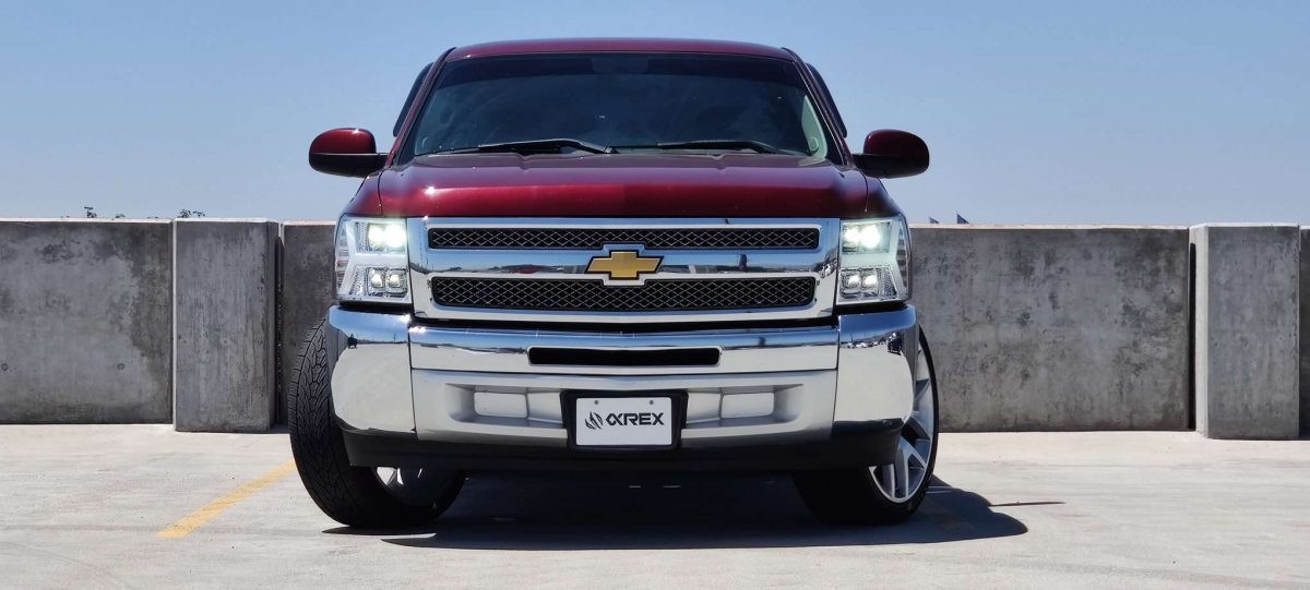 Buy Front headlights Chevrolet Silverado 2007-2013 LED NOVA CHRM ALPHAREX AXHL-CL07-PTS-LED-C-A