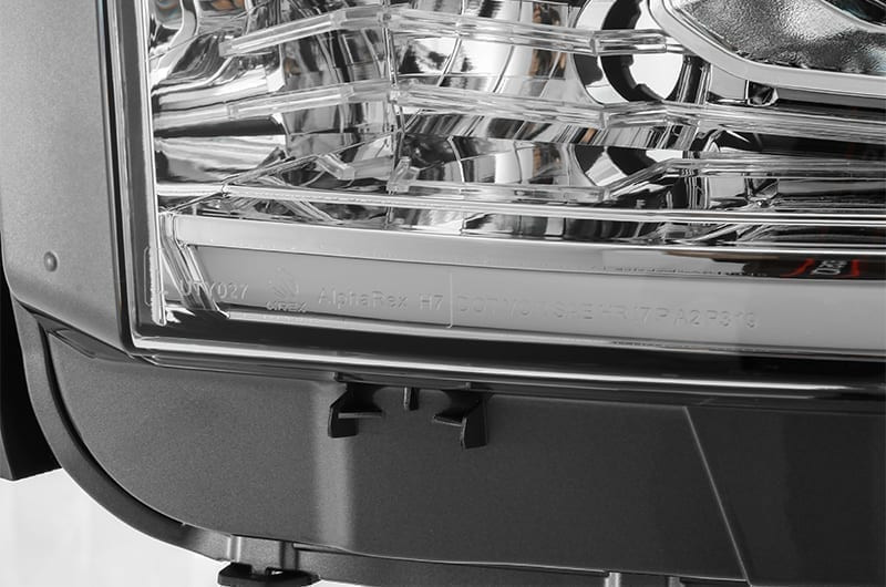 Купити Передні фари Toyota Tundra 2014-2021 LED NOVA серія хром AlphaRex AXHL-TUN14-PPTS-LED-C-A