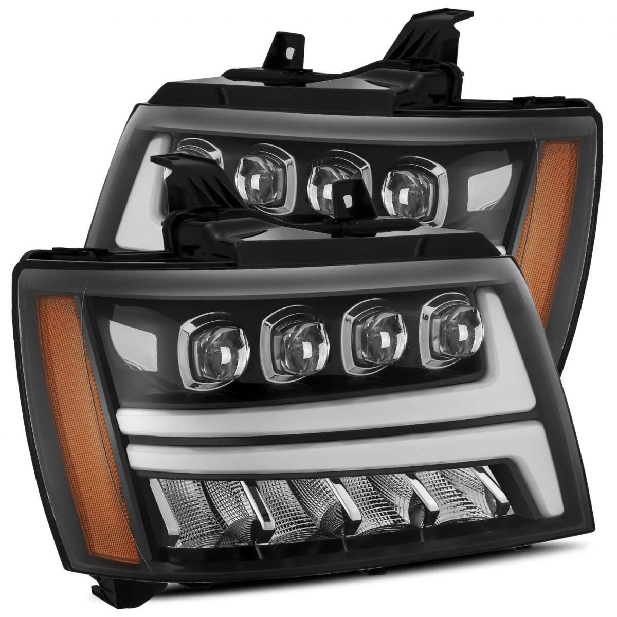 Buy Front headlights Chevrolet Tahoe 2007-2013 LED NOVA Series Carbon-Black Alpharex Axhl-ict07-PTS-LB-A