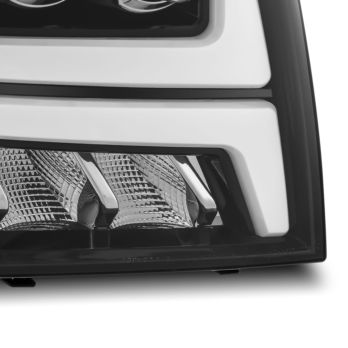 Buy Front headlights Chevrolet Tahoe 2007-2013 LED NOVA Series Carbon-Black Alpharex Axhl-ict07-PTS-LB-A