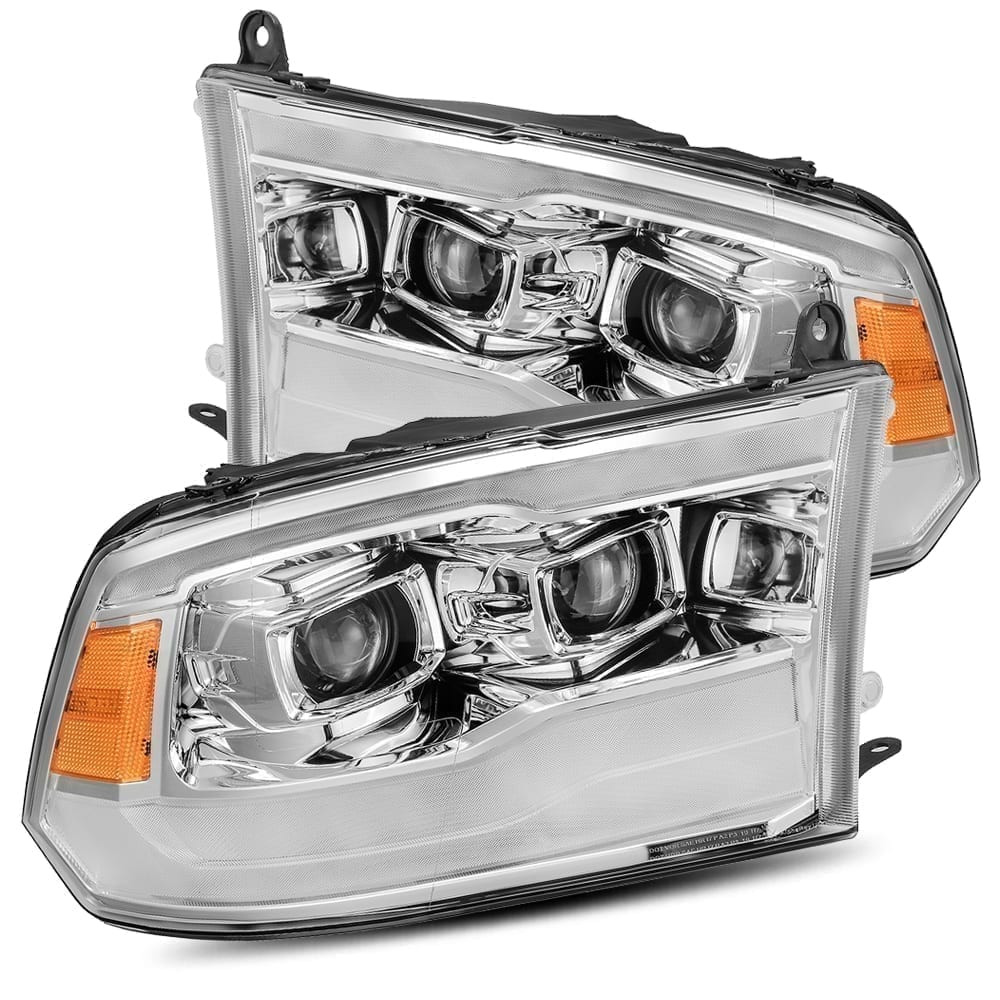 Buy Front headlights Dodge RAM 1500 Classic 2009-2023 Pro Series Chrome Alpharex Axhl-DR09-PTS-C-A-G3