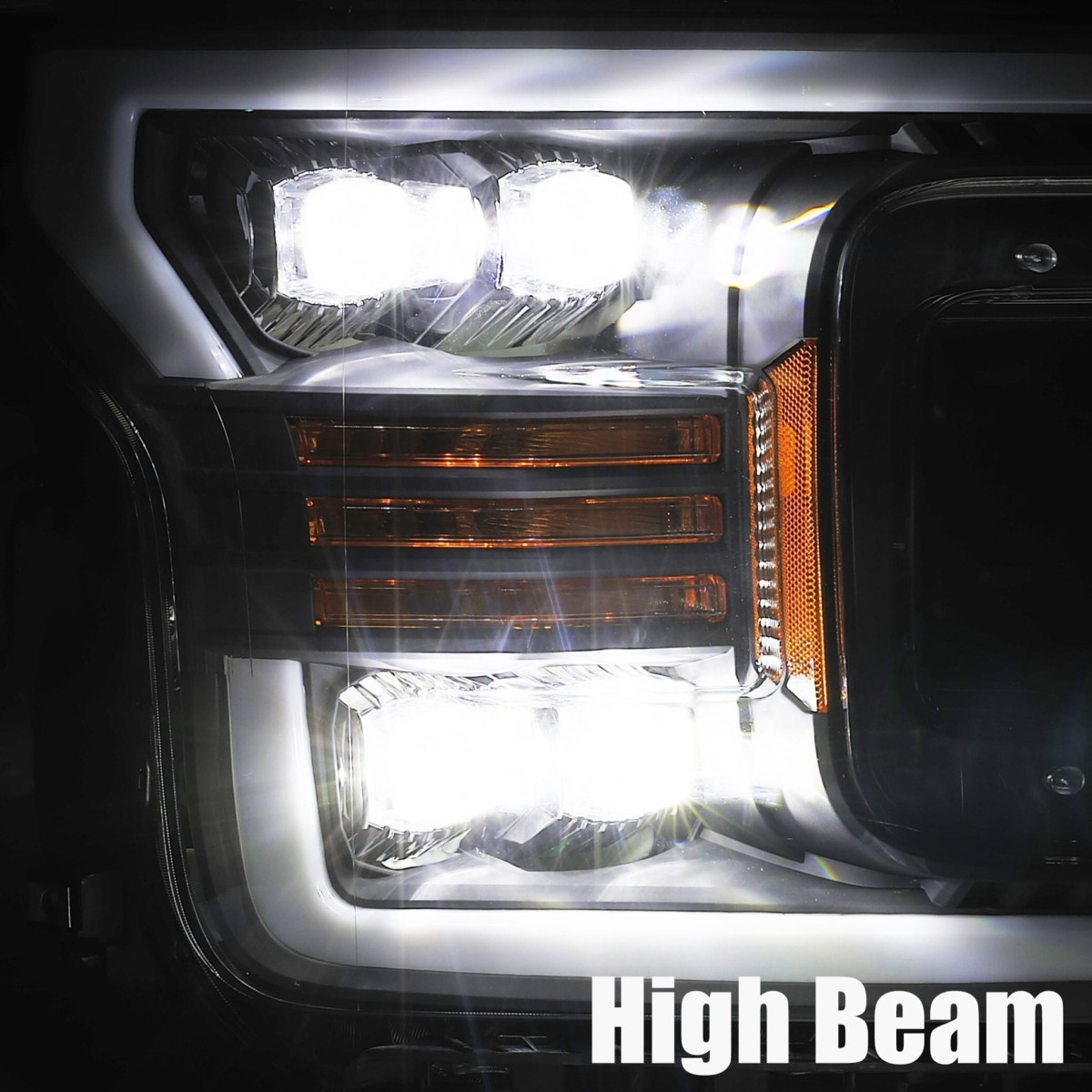 Купити Передні фари Ford F150 2018-2020 LED NOVA серія хром AlphaRex AXHL-FF18-PPTS-LED-C-A-G2